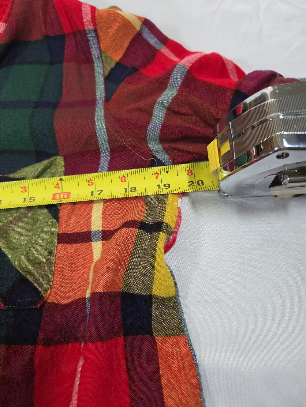 American Eagle Flannel Shirt Women L Plaid Boyfriend Fit Soft - Picture 4 of 6